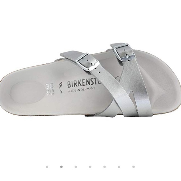 Birkenstock | Shoes | Birkenstock Yao Balance Silver Sandals Narrow Nwt | Poshmark